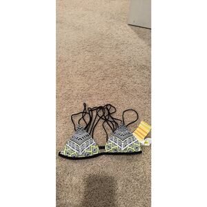 NWT Rare Strappy Neon Rip Curl Bikini Top Large